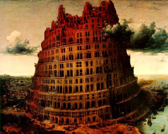 BRUEGEL, Pieter the Elder The-Little-Tower of Babel oil painting image